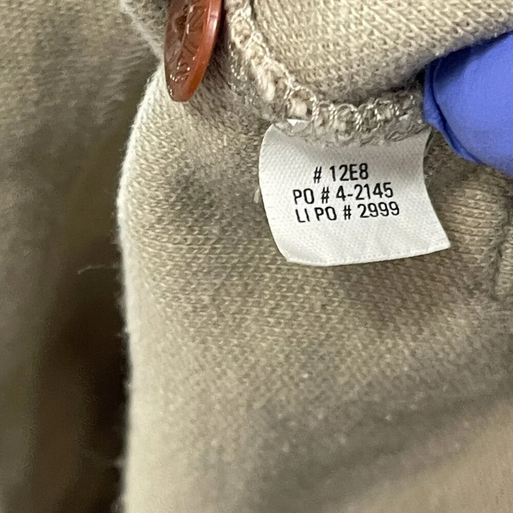 Orvis Men’s Large Shooting Shirt Hunting Beige Hook And Loop Chest Pad Button Up